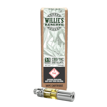 Willie's Reserve - Distillate Cartridge - CBD 1:1 - 500mg